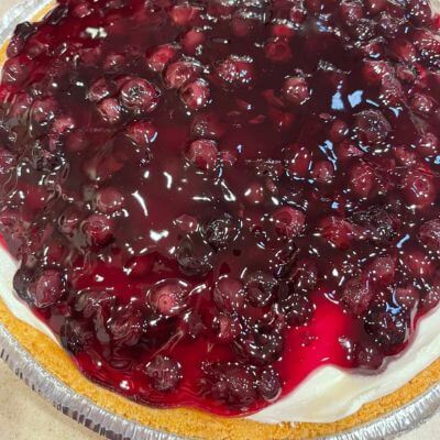 Sour Cream Blueberry Pie