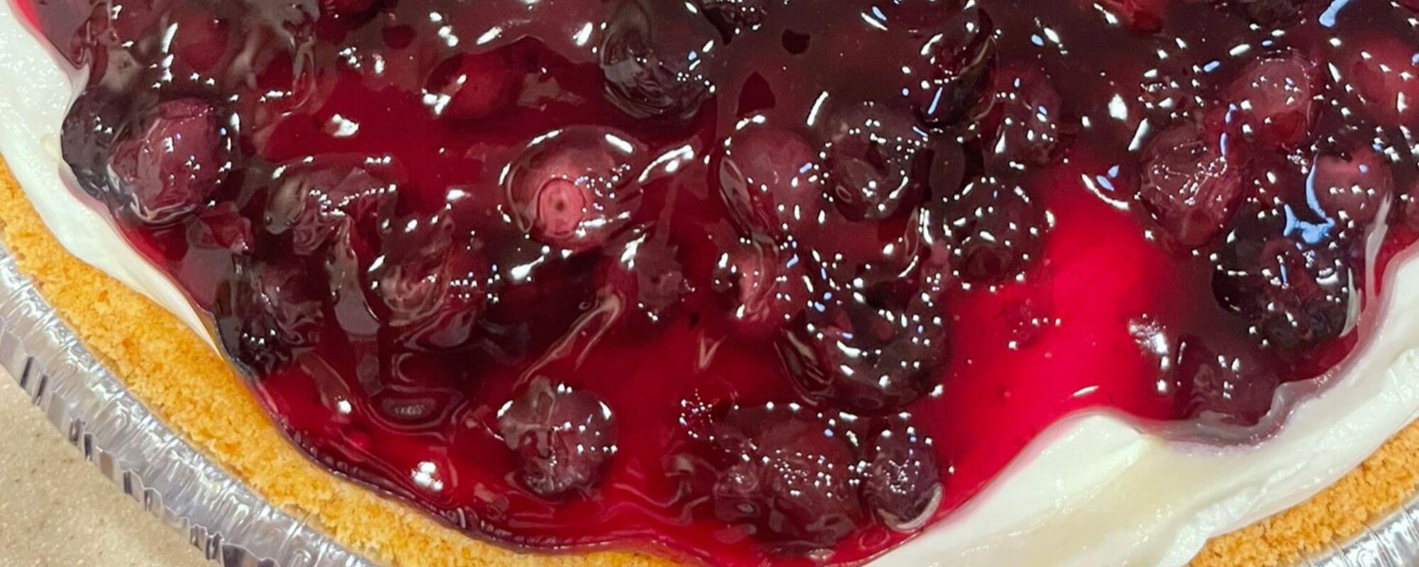 Quick Sour Cream Blueberry Pie