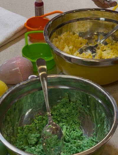 Colored baking soda