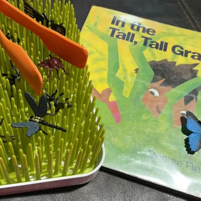 In The Tall, Tall Grass by Denise Fleming: A Book Review and Interactive Toddler Activity